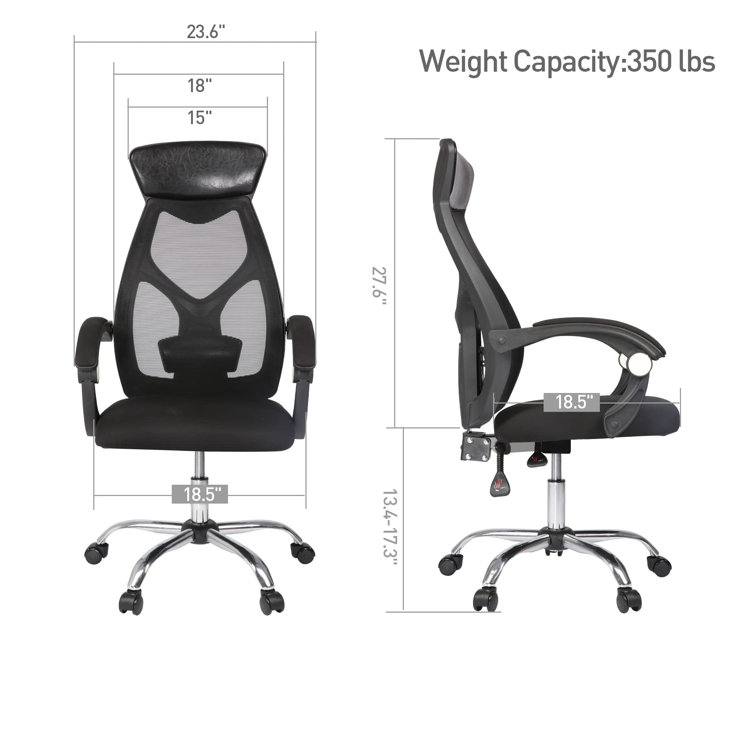 Computer chair weight capacity 350 online lbs